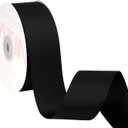 VATIN Black Grosgrain Ribbon, 1-1/2" x Continuous 50 Yards, Black Polyester Grosgrain Ribbon,Use for Bows DIY Hair Accessories, Gift Wrapping, Craft and Sewing