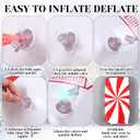 Vertintong Large 35" Inflatable Snow Tube for Adults, Christmas Snow Sled with Handles and Heavy Duty Bottom, Fun Winter Outdoor Gifts for Sledding Tubing Sports