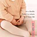 Urieo Baby Girls Tights Toddler Cable Knit Leggings Winter Warm Stockings for Infants Kids Girls