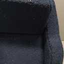 Kids Sofa, 2-in-1 Flip-Out Foam Couch with Soft Sherpa Cover, Cozy Play Lounge Chair, Extra Wide, Dark Blue (Large)