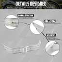 LED Turn Signals Fog Light Side Auxiliary Running Light Fit for Gold Wing GL1800 20182022 Front Fairing Lights (Chrome Shell Clear Lens)