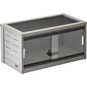 New Age Pet ECOFLEX 24-Inch Mojave Reptile Lounge in Grey - Durable Wood Plastic Composite Habitat with Ventilated Side Panels, Removable Sliding Glass Doors, and Mesh Screen Top (Small) New Age Pet ECOFLEX 24-Inch Mojave Reptile Lounge in Grey - Durable Wood Plastic Composite Habitat with Ventilated Side Panels, Removable Sliding Glass Doors, and Mesh Screen Top (Small)