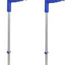 PEPE Mobility Forearm Crutches for Adults (x2 Units) Open Cuff, Adjustable Height, Aluminium, Lightweight Elbow Crutches, Made in Europe