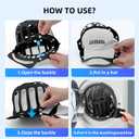Silicone Hat Washer Cage Hat Cleaner for Baseball Caps, Rust-Proof & Shape-Saving Design,Ball Cap Washer Fit for Adults and Kids Hats Shaper,Flexible and durableCap holder,Black