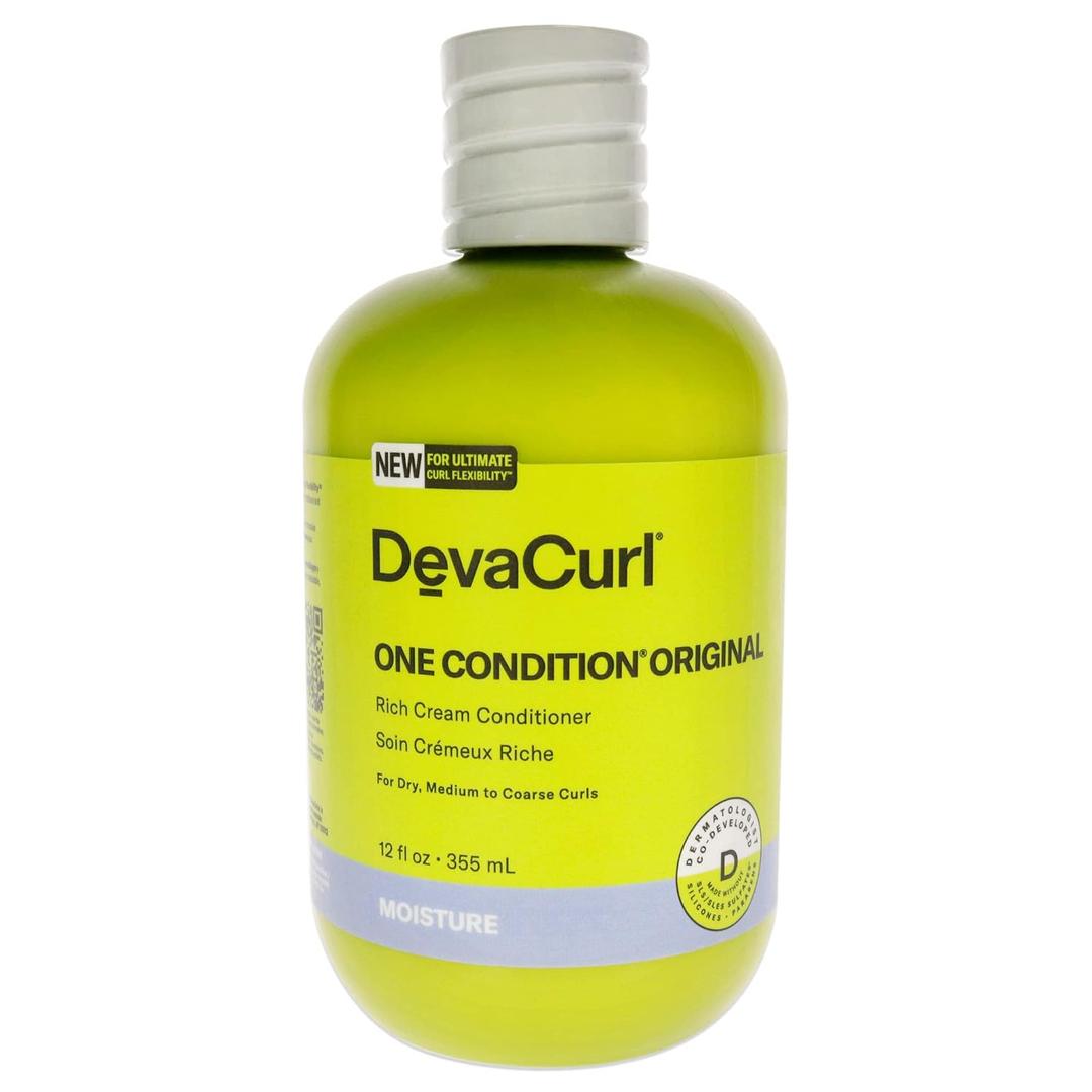 DevaCurl One Condition Original Rich Cream Conditioner | Control and Reduces Frizz | Fights Tangles | Leaves Curls Nourished