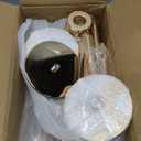 VINCIGANT 6PCS Gold Candle Sticks Holder in Wedding Centerpieces for Tables, Metal Candlesticks Sticks Holder with Acrylic lampshade for Parties, Halloween, Christmas, and Wedding Decorations