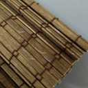 LazBlinds Cordless Bamboo Roman Shades, Privacy Blinds for Interior Windows, Room Darkening Roll Up Bamboo Blinds for Home & Patio, 34" W x 64" H, Highfield Teak