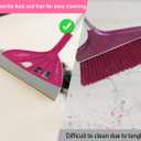Magic Silicone Broom Sweeper, Multi-Function Floor Cleaning Brush, Bathroom, Pet Hair, Dog Brush Set (Pink)