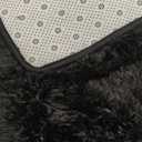 Fluffy Rug Shaggy Area Rug, Black 5x8 Area Rugs for Bedroom, Small Bedside Rug, Soft Fluffy Shaggy Entryway Throw Rugs for Living Room Bedroom Kids Room Home Decor