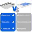 Yangbaga Stainless Steel Reusable Litter Tray, Compatible with Petsafe Scoop-Free Self-Cleaning Litter Box, Efficient Poop Collecting Design, Odor Control & Rust-Proof, Money-Saving Litter Box