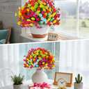 Lucky Bird Outdoor Flowers UV Resistant Artificial Plants for Outdoor Decoration,20 Bundles NO Fade Realistic Faux Silk Colorful Morning Glory for Outside Garden Yard Planter Front Porch Decor