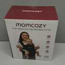 Momcozy Baby Carrier with Hip Seat, 2-in-1 Forward-Facing Carry for Long Walks, Detachable Hands-Free Infant Carrier up to 44lbs, All Seasons Toddler Carrier Fits Waist Sizes up to 45 Inches, Black