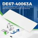 DE67-40063A Glass-Cook Top Lamp for Samsung, Microwave Oven Lamp Cover Glass Lens Replaces AP4226724, Microwave Surface Light Lens