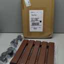 2 Pack Plant Stand with Wheels, 12" Rolling Plant Stand 264 LBS Heavy Duty Wooden Square Plant Caddy with Metal 360 Lockable Caster Wheels for Outdoor Indoor Large Plant Pots, Flower Pot, Patio