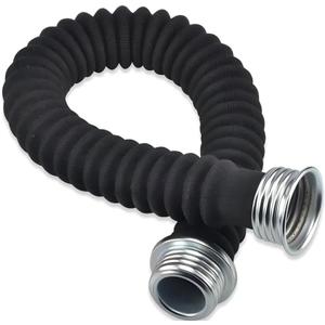 1 PC Respirator Hose Tube 0.5M Rubber Hose Universal 40mm Thread Extension Hose with Fabric Protection for Painting Sanding Welding