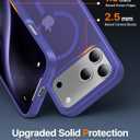 Magnetic for iPhone 17 Pro Case,[Anti-Slip][Compatible with MagSafe][Military Grade Drop Protection] Shockproof Protective Translucent Matte Phone Case for iPhone 17 Pro Case,Cobalt Blue