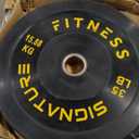 Fitvids Olympic Bumper Plate Set, 1 Weight Plates for Strength Training & Weightlifting, Lb 35