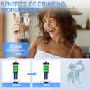 Upgraded Hydrogen Water Bottle, Hydrogen Water Machine -SPE & PEM, Portable Rechargeable aquahealth Hydrogen Water Bottle Generator, Portable Hydrogen Water Improve Water Quality in 3 Minutes(Silver)