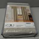 Faux Linen 100% Blackout Curtains for Bedroom, 108 Inch Blackout Curtains, Room Darkening Curtains Living Room, Long Curtain Grommets Drapes, Thermal Curtains(2 Panels, Natural)