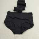 wirarpa Women's Cotton Underwear High Waisted Ladies Panties Full Coverage Briefs 4 Pack (Regular & Plus Size) (X-Large, Black - Set 3)