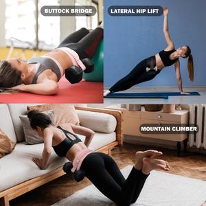Exercise Hip Thrust Belt - KARROBOU Portable Band Adjustable Anti-Slip Exercise Bridge Belt for Dumbbells, Kettlebells, Plates, Hip Thruster for The Gym Home Workout