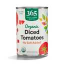2 x 365 by Whole Foods Market Organic No Salt Added Diced Tomatoes, 14.5 OZ (EXP 09/01/28)