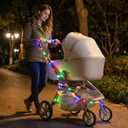 16.4ft LED Stroller Lights - Theme Park Favorite for Easy Stroller Finding, Beautiful Decoration with High Attention, Waterproof Battery Powered Baby Carriage Lights for Night Safety