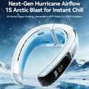 RANVOO AICE LITE MAX 2026 Real AC Cold Blast [No.1 Coolest & Most Durable] AI Neck Air Conditioner, Best Immersive Neck Cooler, 6000 mAh Rechargeable Neck Fan Blow Cold Air, Summer Gifts for Mom White