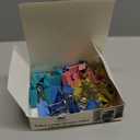 60pcs Colored Binder Clips Paper Clamps Assorted Size Small, Medium, Large Binder Paper Clips