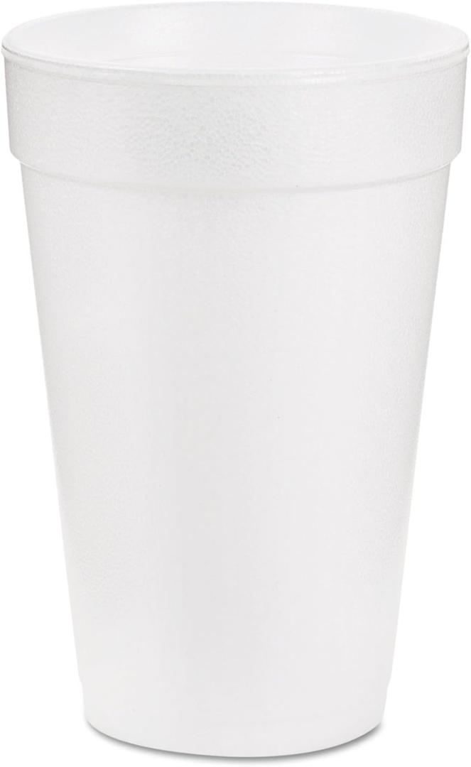 Dart Container Corp. 16J16 Foam Cups, 16 oz., White (Pack of 1000) Dart Container Corp. 16J16 Foam Cups, 16 oz., White (Pack of 1000)