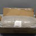 downluxe Chair Cushions for Dining Chairs 2 Pack, Tufted Indoor Chair Pads with Non-Slip Bottom, U-Shaped Kitchen Chair Cushions, 17"x17"x4", Khaki