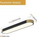 Tioolo Dimmable LED Ceiling Light, 27.5in Linear Ceiling Light with Remote, 27.5x5.5x1.6 inches