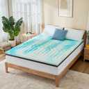 Firm Mattress Topper King Size 3 Inch, Pain Relieving Foam Bed Topper for Extra Support, 5-Zone Memory Foam&High-Density Foam Mattress Pad, CertiPUR-US Certified