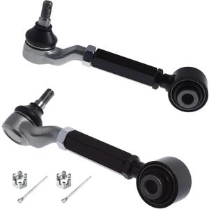 2Pc Set K100121 Adjustable Rear Upper Control Arm and Ball Joint Assembly Compatible With 2005-2017 Ho-nda Odyssey (11-17 Fit Submodels: EX, EX-L, LX, Only) (OE# 52400SHJA01 MS601183)