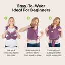 KeaBabies Baby Wrap Carrier Ring Sling - Easy to Wear, Adjustable D-Lite Baby Carrier Newborn to Toddler, Infant Carrying Shirt, Hands Free Bonding, Breathable Fabric Wearing Wrap (Dark Mauve)