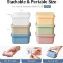 ISSEVE 8oz Silicone Snack Containers for Kids, 1 Cup Reusable Small Containers with Lids, Leak Proof Silicone Food Storage Containers, Kids Lunch Box for Daycare, School, Travel (6), 6Pack