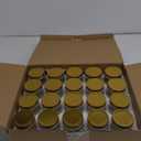 12oz Glass Jars With Lids Regular Mouth 20 Pack -Mason Jars 12 oz For Crafts, Meal Prep, Canning Jars For Food Storage Frascos De Vidrio Con Tapa Para Conservas-with 20 Chalkboard Stickers-Gold Lid (Gold)