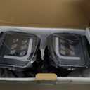 BUNKER INDUST Dodge Ram LED Fog Light with Daytime Running Light Set,Pair Spot Flood Bumper Driving Fog Lamp L-type DRL Assembly Replacement for 2013 2014 2015 2016 2017 2018 Dodge Ram 1500