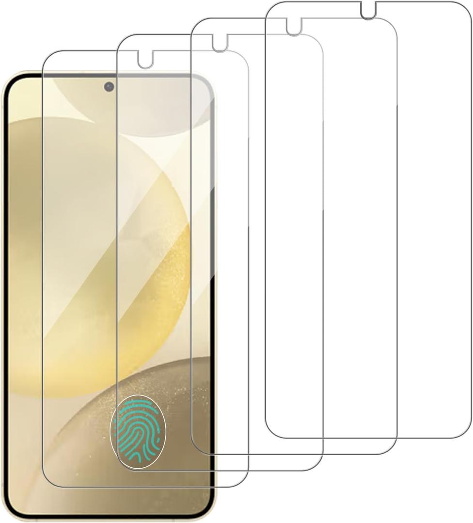 4 Pack Glass Screen Protector Compatible for Samsung Galaxy s25 / SM-S931B S931B/DS S931U S931W [9H Hardness]-HD Screen Tempered Glass, Scratch Resistant,[Case Friendly]