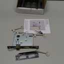 Mortise Lock Replacement Parts, Vintage Style Indoor Mortise Lock Assembly Kit with Antique Skeleton Keys and Reversible Latch Bolt, Matte Black Plated Finish