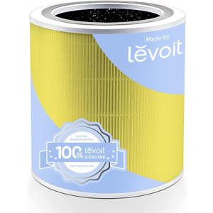 LEVOIT Genuine Core 400S-P Air Purifier Pet Allergy Replacement Filter, Supports HEPA Sleep Mode, High-Efficiency Activated Carbon for Removal of Pollen, Allergen, Core 400S-RF-PA, 1 Pack, Yellow