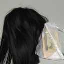 ELLORS 10 Inch Bob Wig Human Hair With Bangs Glueless 2x1 HD Lace Wigs, Short Wigs For Women Yaki Straight Lashes Included