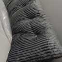 Large Triangular Headboard Wedge Bed Rest Reading Pillow Backrest Positioning Support Bolster Cushion with Removable Cover (Grey, Queen: 59x8x20 Inches)