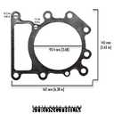 Strongthium 794114 699168 272475S 692285 Cylinder Head Gasket and Rocker Cover Gasket Replacement for Briggs & Stratton Engines Toro Cub Cadet MTD Craftsman Engine Walk Behind Mower Tractor