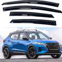 IG Window Visor for Nissan Kicks 2018-2024, Rain Guard Tape-On Extra Durable Sun Wind Side Vent Window Deflector Mugen Style, 2018 2019 2020 2021 2022 2023 2024