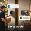 Video Doorbell Camera Wireless No Subscription No WiFi &APP , with Monitor | Two-Way Audio,4.5'' display screen 1080P HD, Night Vision, 120 View Angle,Plug & Play,Free Local SD Storage, Auto Recording