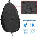 Kayak Cockpit Cover UV60+ 420D Oxford Adjustable Canoe Dust-Proof and Waterproof Seat Cover