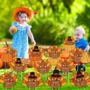 Thyle 12 Pcs Thanksgiving Yard Signs Fall Outdoor Decorations Waterproof Lawn Turkey and Pumpkin Signs with Stakes for Thanksgiving Autumn Outside Yard Garden Decor