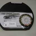 Snow-Chains Easy Install Tire-Chains, One-Pull Fit Design Tire Snow Chains for Passenger Cars, Sedan, SUVs, Emergency Winter Tire Traction Car Tires 235 245 255 275 - Set of 2 (KN140)