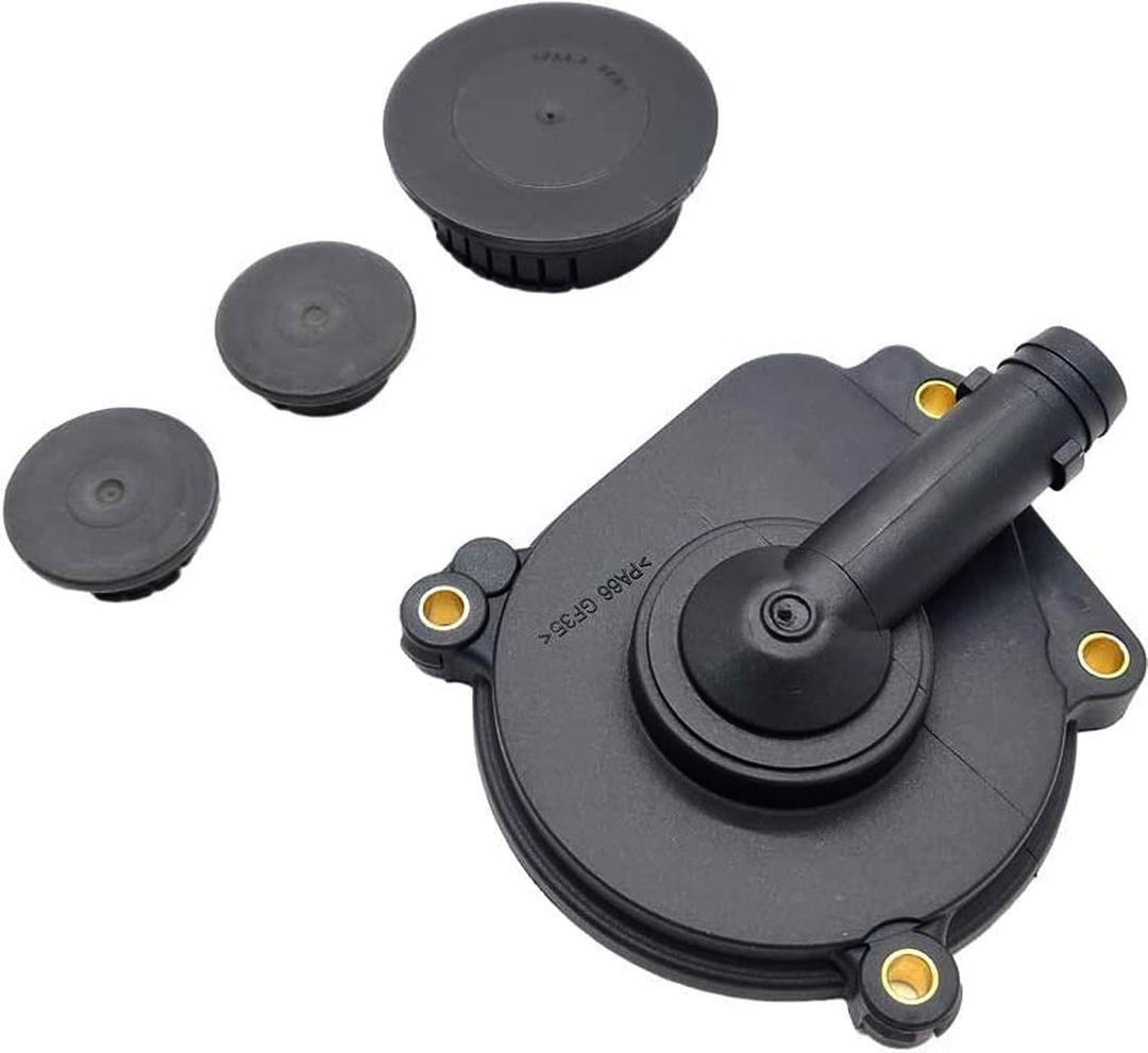 Oil Separator Cover and Camshaft Expansion Plug Kit PCV Vent Valve Crankcase Breather for Mercedes E350 C230 C300 C350 ML350 ML450 SLK300 2720100631 0009985690 0009986590